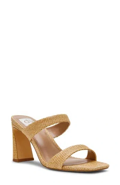 Dolce Vita Dv By  Veniss Block Heel Slide Sandal In Brown