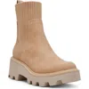 Dolce Vita Dv By  Villa Sock Bootie In Light Tan