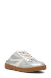 Dolce Vita Dv By  Vitally Faux Shearling Lined Mule Sneaker In Silver Plush