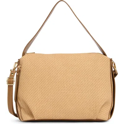 Dolce Vita Dv By  Wilder Embossed Shoulder Bag In Brown