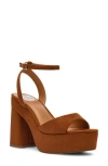 Dolce Vita Dv By  Wizzard Ankle Strap Platform Sandal In Brown
