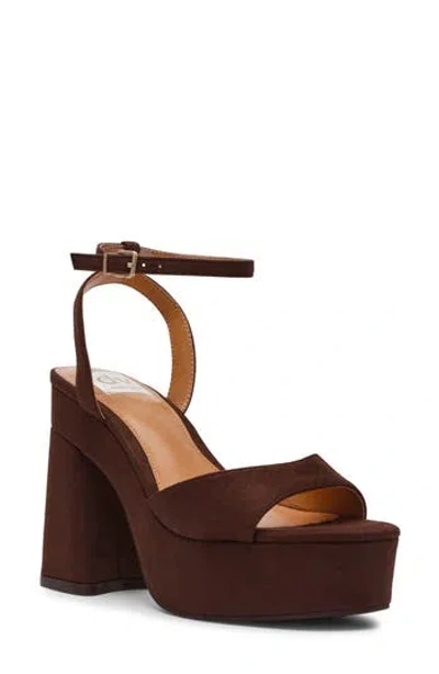 Dolce Vita Dv By  Wizzard Ankle Strap Platform Sandal In Brown