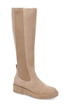 Dolce Vita Eamon Knee High Boot In Almond Suede H2o