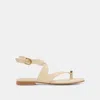Dolce Vita Earla Sandals Natural Suede In Multi