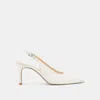 Dolce Vita Elasi Pearl Heels True White Satin