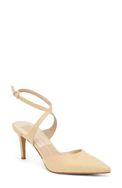 Dolce Vita Eliora Pointed Toe Ankle Strap Pump In Neutral
