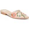 Dolce Vita Elm Mule In Pink Floral Raffia