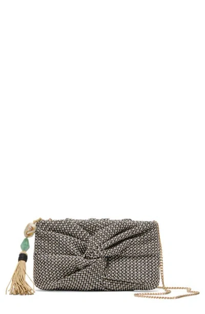 Dolce Vita Elowen Raffia Clutch In Gray