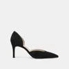 Dolce Vita Eloy Heels Onyx Suede In Black