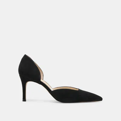 Dolce Vita Eloy Heels Onyx Suede In Black
