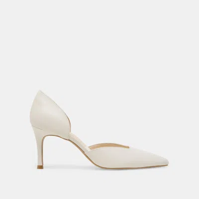 Dolce Vita Eloy Heels White Leather