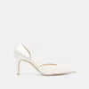 Dolce Vita Eloy Pearl Heels True White Satin