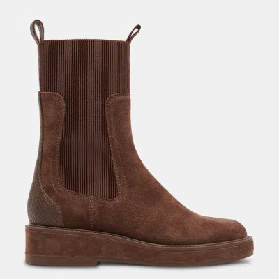 Dolce Vita Elyse H2o Boots Cocoa Suede In Brown