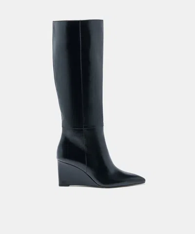 Dolce Vita Emila Boots In Black Leather Size 6 By