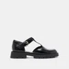 Dolce Vita Emilio Flats Midnight Crinkle Patent Leather In Black