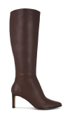 Dolce Vita Emmi Wide Calf Boots Dk Brown Suede In Brown