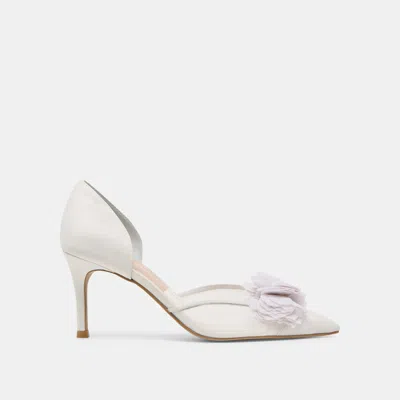 Dolce Vita Evelin Heels White Mesh In Multi