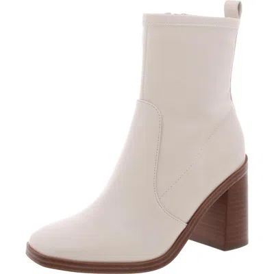 Dolce Vita Fable Womens Faux Leather Square Toe Ankle Boots In Multi