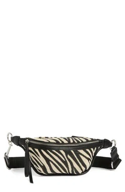 Dolce Vita Fabric Belt Bag In Black