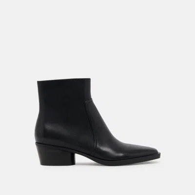 Dolce Vita Fahari H2o Wide Booties Black Leather