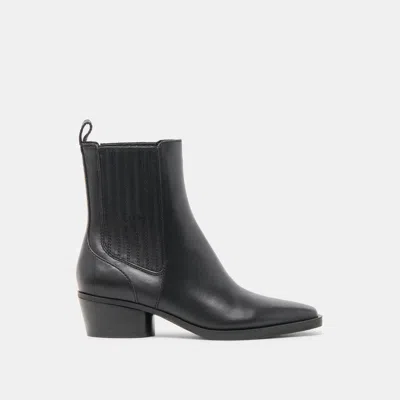 Dolce Vita Faint H2o Booties Black Leather