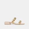 Dolce Vita Farrow Sandals Creme Leather