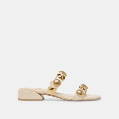Dolce Vita Farrow Sandals Creme Leather