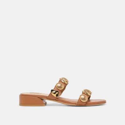 Dolce Vita Farrow Sandals Saddle Leather In Brown