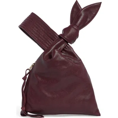 Dolce Vita Faux Leather Wristlet In Burgundy