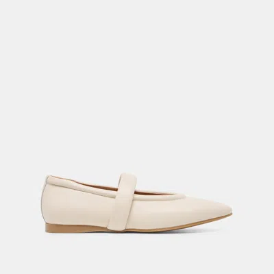 Dolce Vita Fera Ballet Flats In Off White Leather Size 11 By