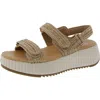 Dolce Vita Fighter Womens Adjustable Platform Sport Sandals In White