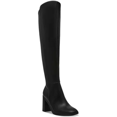 Dolce Vita Finnegan Wide Calf Womens Covered Heel Faux Leather Over-the-knee Boots In Multi