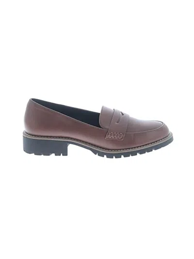 Pre-owned Dolce Vita Flats In Burgundy