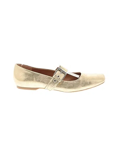 Pre-owned Dolce Vita Flats In Gold