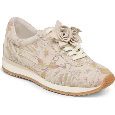 Dolce Vita Floral Sneaker In Sand