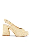 Dolce Vita Flores Slingback Platform Sandal In Natural
