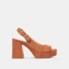 Dolce Vita Flores Heels Caramel Suede