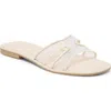 Dolce Vita Flori Slide Sandal In White