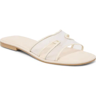 Dolce Vita Flori Slide Sandal In White
