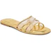 Dolce Vita Flori Slide Sandal In Gold