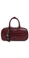 Dolce Vita Flyn Handbag Burgundy Croco Leather