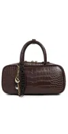 Dolce Vita Flyn Handbag Espresso Croco Leather