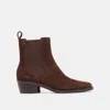 Dolce Vita Foster Booties Dk Brown Suede In Brown