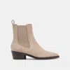 Dolce Vita Foster Booties Taupe Suede