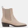 Dolce Vita Foster Booties Taupe Suede In Brown