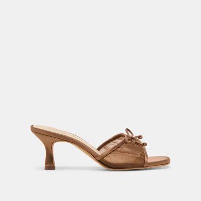 Dolce Vita Galen Heels Mid Brown Tulle