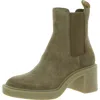 Dolce Vita Geeta Womens Suede Block Heel Chelsea Boots In Multi