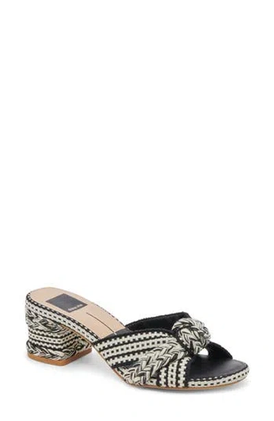 Dolce Vita Genero Woven Sandal In Black Multi Woven