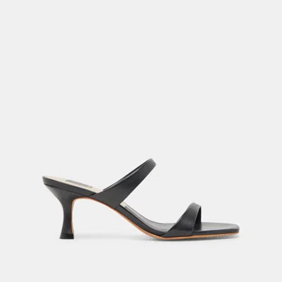 Dolce Vita Genora Wide Heels Black Leather