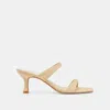 Dolce Vita Genora Wide Heels Lt Natural Woven Raffia